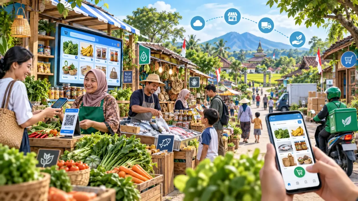 Ilustrasi Pasar Dapulik Kampung